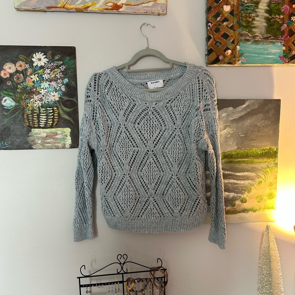 Light blue/ gray Knit Sweater